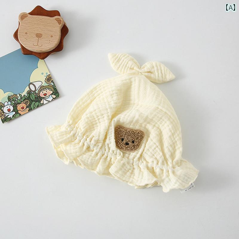 赤ちゃん　帽子　ベビー 新生児用 帽子 夏用 日焼け防止 夏 春秋用 女性用 ベビー かわいい 薄型 プリ..