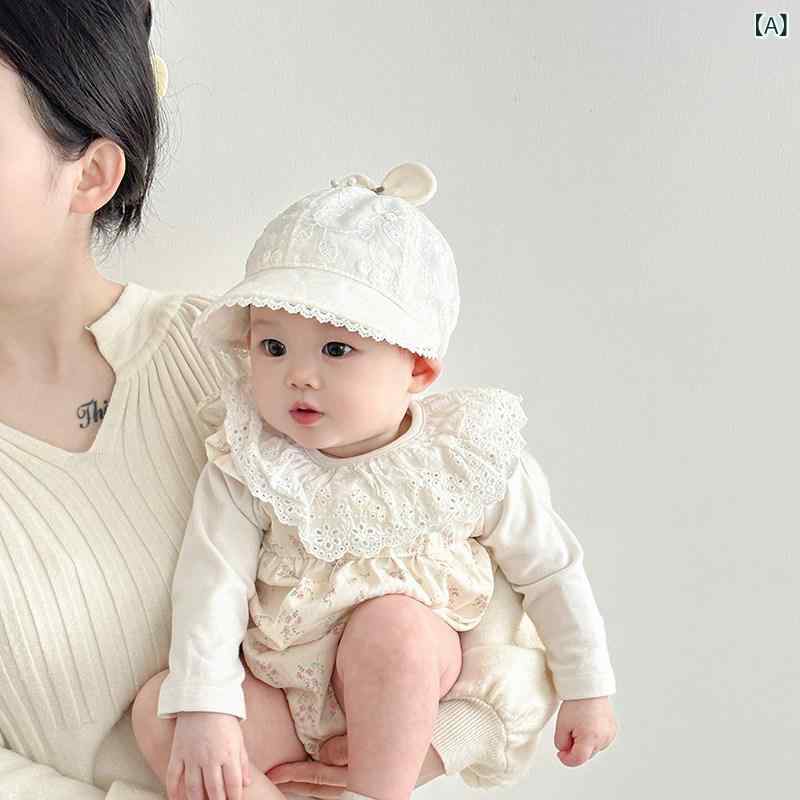 Other - 赤ちゃん　帽子　ベビー ベビー 帽子 春秋用 薄型 かわいい 小さい 月齢 日焼け防止 ダックビル キャップ 女の子用 つば 広 野球帽 夏用