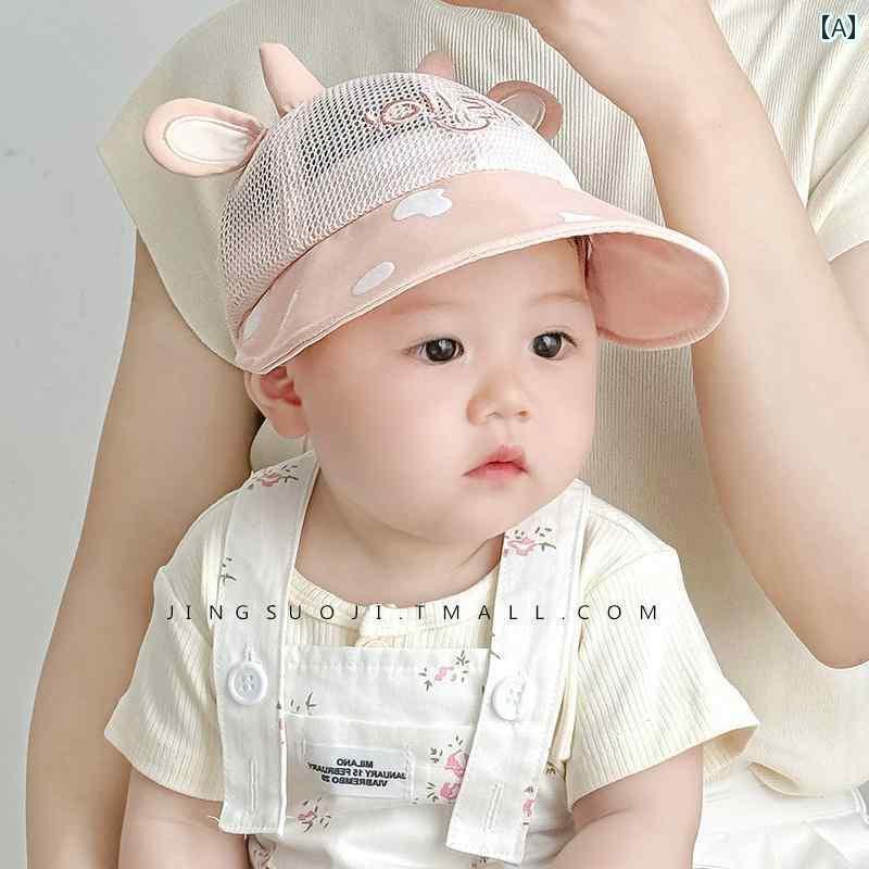 赤ちゃん　帽子　ベビー ベビー 帽子 夏用 メッシュ つばの 大きい サンハット 男の子 女の子 赤ちゃん..