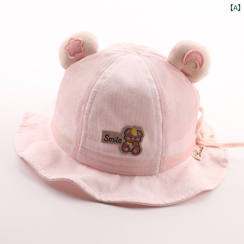赤ちゃん用　帽子　かわいい ベビー サンハット 夏用 薄型 かわいい 男の子 幼児用...