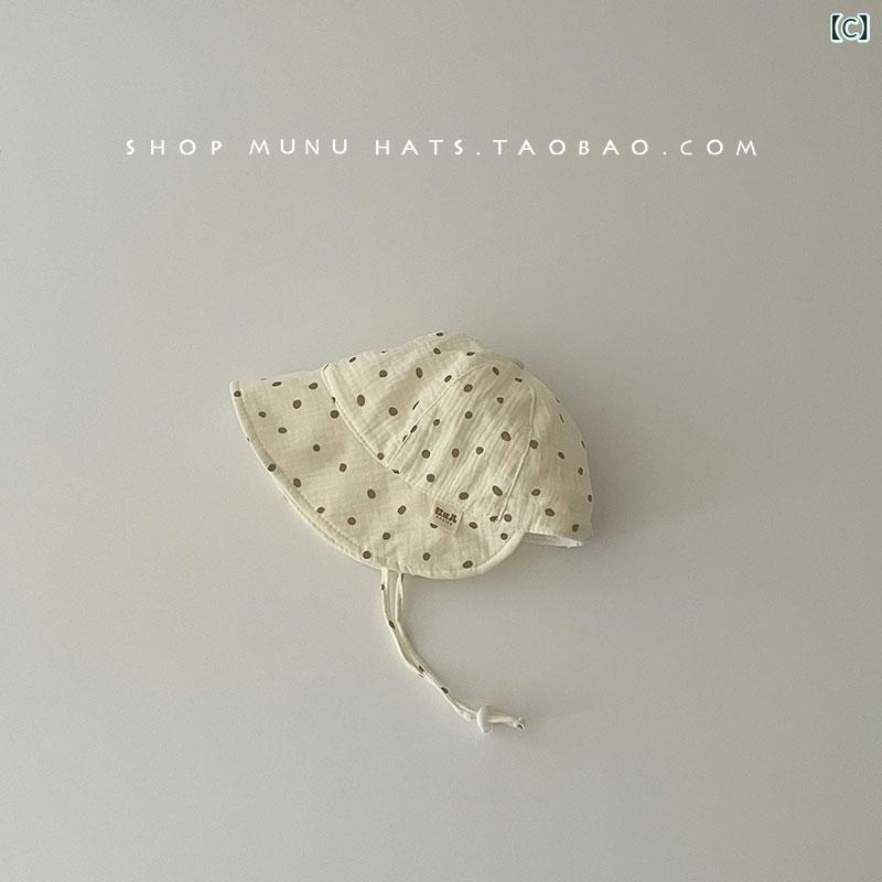 ベビー帽子 キッズ 男女兼用 ハット 春秋用 漁師帽 バケットハット かわいい 韓国...
