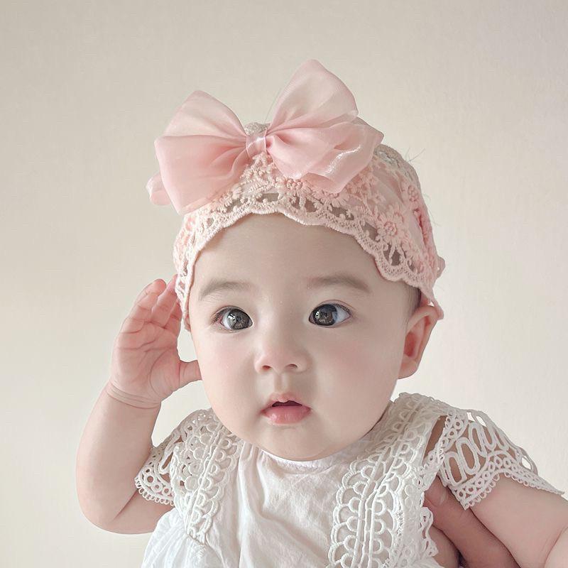 帽子 ベビー 女の子 赤ちゃん 蝶々結び リボン レース フリル 通気性 春夏用 お宮参り 出産祝い 記念撮影用 紫外線対策 日よけ おしゃれ かわいい 柔らかい 素材 ふんわり コットン 肌に優しい 新生児 乳児 お祝い ギフト 贈り物 プレゼント 贈