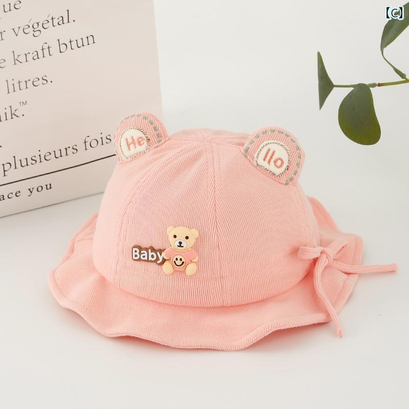 赤ちゃん用　帽子　かわいい ベビー 帽子 春秋 スタイル フィッシャーマン ハット ...