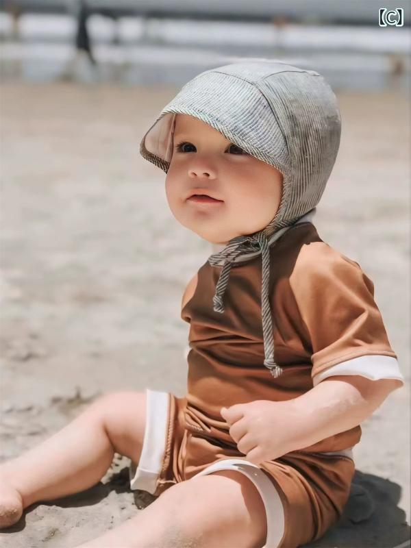 赤ちゃん用　帽子　かわいい 赤ちゃんの 春夏 小さい 月齢の サンハット 子供用 帽...