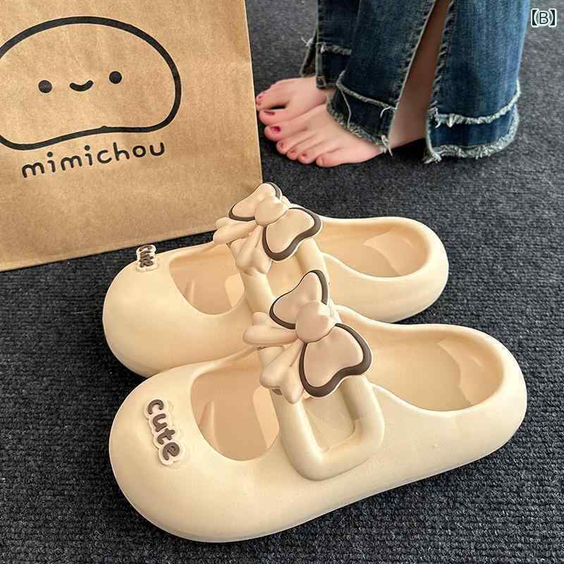 レディース スリッパ サンダル スイートガールの キュートな サンダル 女性用 夏 2024 カジュアル アウトドアウェア 防 滑り止め 臭い 防止の フット