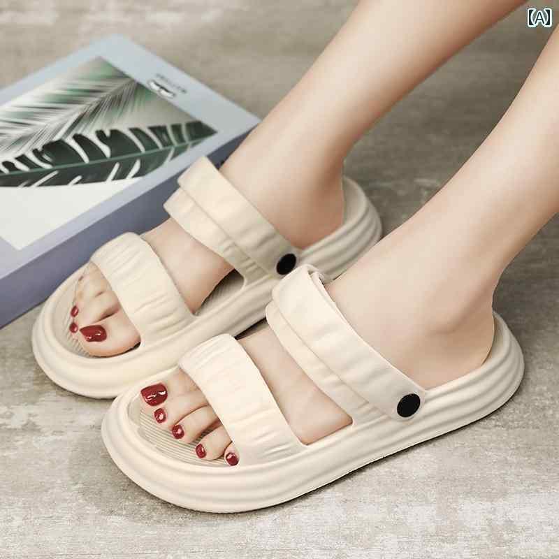 レディース スリッパ サンダル 夏の アウトドア用 レディース サンダル 2025年 双方向 着用 妊婦用 シューズのような 象徴 海辺 ビーチ