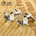 カフス ボタン シャツ 輝く 透明な 白の クリスタル カフス OL エレガントな レディースファッション シャツ カフスボタン フレンチ 小さい 袖 爪