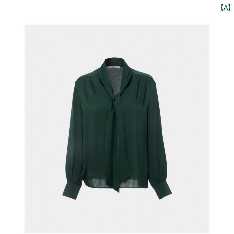 楽天サポートシェアグローバル白シャツ　レディース　きれいめ 【 Da Linglingと 同じ スタイル】 ローレル スプリング ライト シルク ドレープ シャツ レディース LWD 331 C 03800