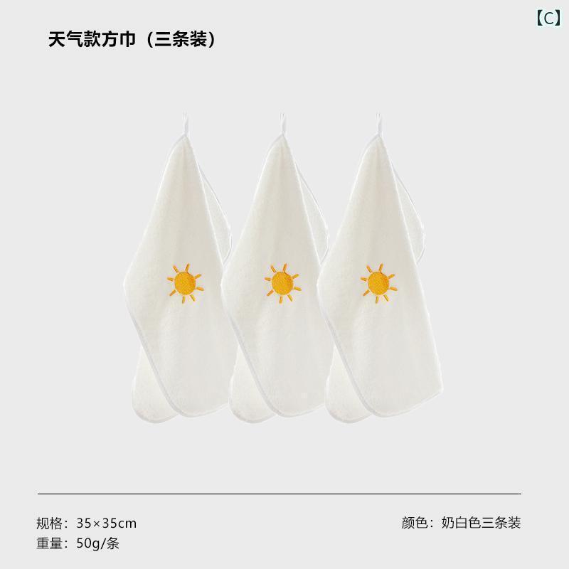 ハンカチ　ハンドタオル 小さい 正方形の タオル 綿以外の フェイスタオル 家庭用 女児用 速乾 ハンカチ 脱落 せずに 水を 吸収 します