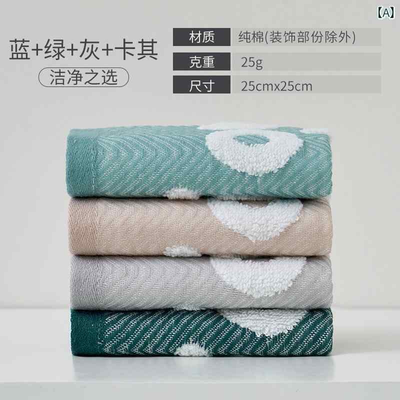 ハンカチ　ハンドタオル ミニ 25 x 綿 小さい タオル 子供用な 洗顔 正方形 100 % ガーゼ ハンカチ 4枚