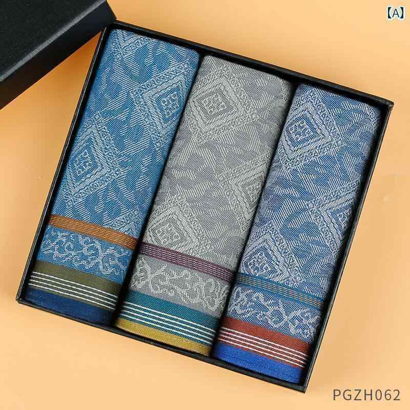 ハンカチ　ハンドタオル 綿の メンズ ハンカチ 手 汗を 拭く 小さい 昔ながらの クラシック ノスタルジックな 正方形の タオル 環境に 優しい レトロ 女性用 ハンカチ。