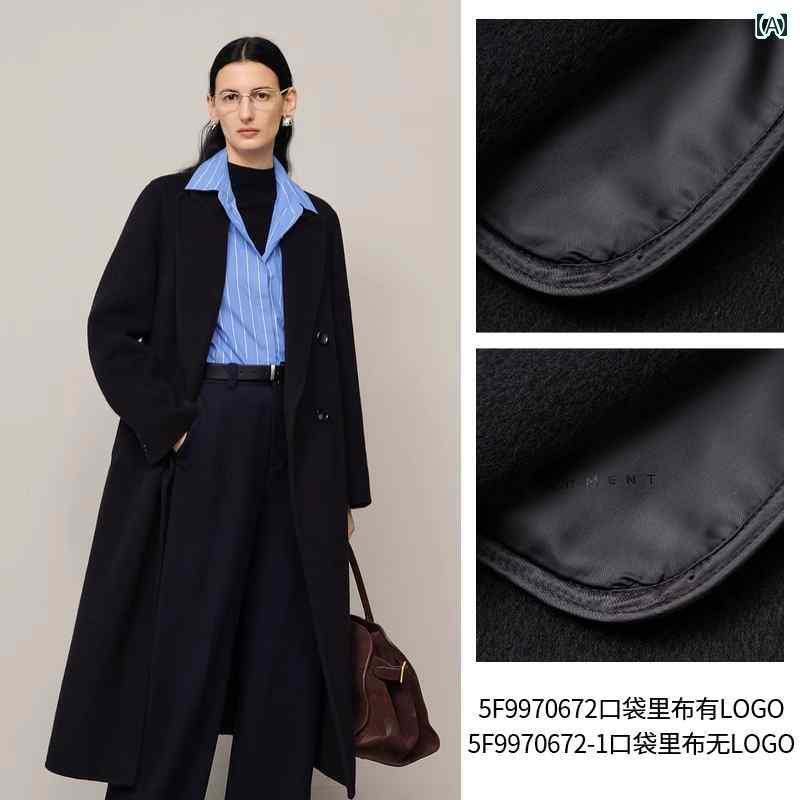 楽天サポートシェアグローバルカーキ　コート　レディース MM Mai Meng ヘビー プラトー オンライン ホット スタイル プロ ファイル ダブルフェイス ウール コート 冬