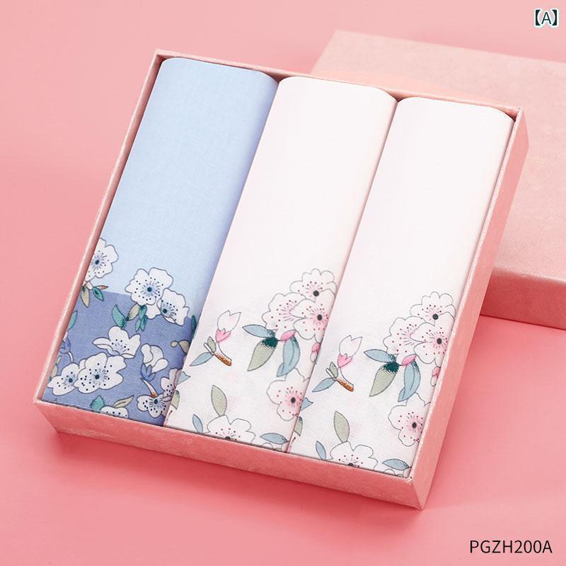 ハンカチ　ハンドタオル 高級 さくら 綿 ハンカチ レディース 夏 吸汗 昔ながらの 小さい 正方形 タオル 汗