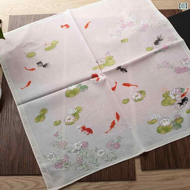 ハンカチ　ハンドタオル 【 く ぱ 恋】 ハンカチ 綿 100 % 刺繍 反応 プリント 柔らかな 吸汗性 スクエア 女性用