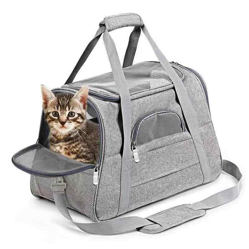 ペットキャリー ペットバッグ 猫用 犬用 鞄 ペット用キャリーバッグ 手提げ ショルダー 肩掛け 持ち運び便利 キャリーケース 折りたたみ 通気性 快適 散歩 旅行 外出用 アウトドア ドライブ 車用 通院 小型犬 猫 軽量 丈夫 収納しやすい おしゃれ