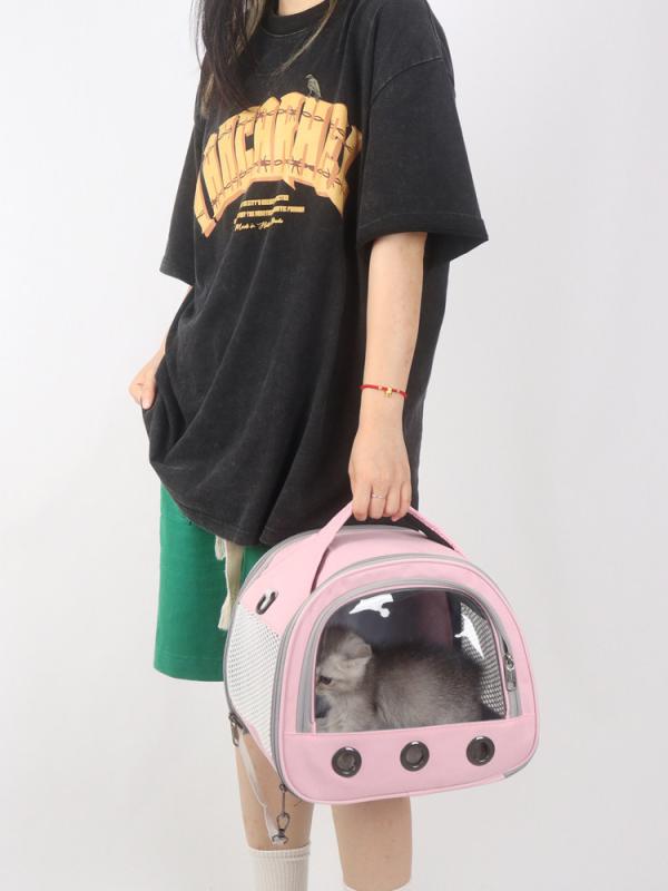 ペットキャリー バッグ 猫用 ショルダー 手提げ 2WAY 鞄 軽量 通気性 持ち運び便利 外出用 通院 避難 散歩 旅行 仔猫 子猫 猫用品 ペット用品 お出かけ用品 丈夫 大容量 収納 ポケット付き 小型犬 お散歩バッグ おでかけバッグ ペットバック