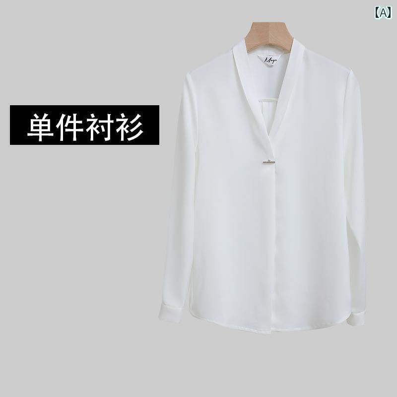 シャツワンピース レディース 女性用 ホワイト プロ シャツ 春秋 スタイル で スタイリッシュな オフィスワーカーの 通勤 フォーマルな 仕事 着