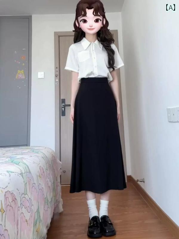 シャツワンピース レディース 軽い 職場の レディース 半袖 シャツ スカート プロ スーツ フォーマル ..