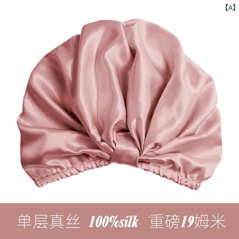 ナイトキャップ レディース 睡眠用 帽子 100％ シルク 真綿 産後 ケア 産婦用 就寝...