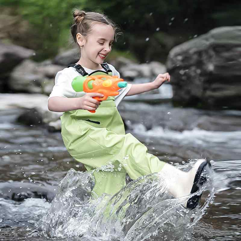 レインウェア キッズ 子供用 防水つなぎ オールインワン 釣り 潮干狩り 水遊び アウトドア レインパンツ 防水 雨具 泥除け 砂遊び 動きやすい 耐久性 軽量 撥水加工 汚れ防止 幼稚園 保育園 通園 遊び着 動き回れる 丈夫な素材 泥遊び 漁業体験