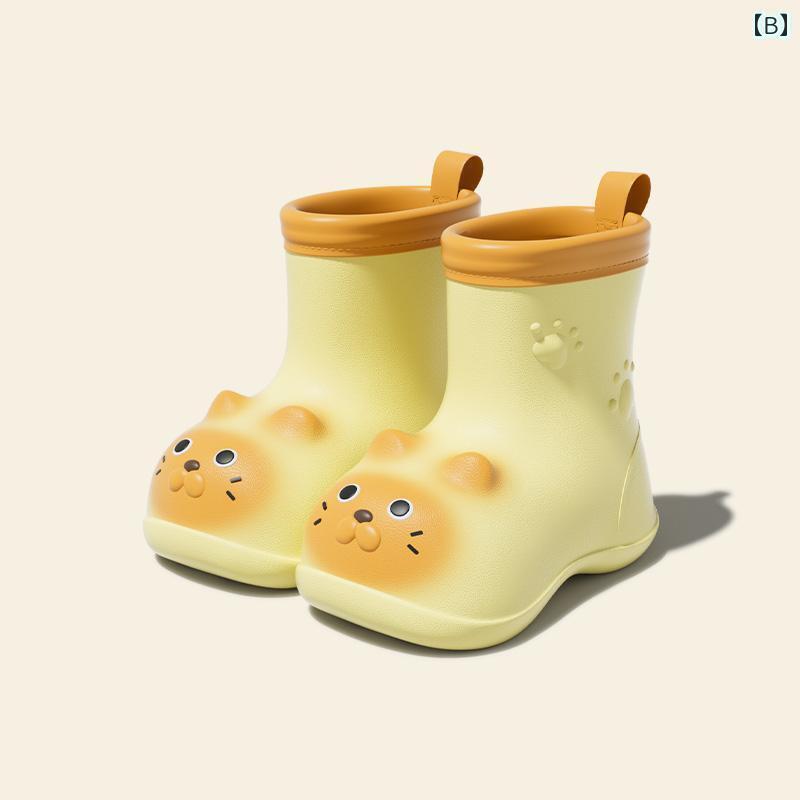 子供用 長靴 ベビー クレヨン シャム 猫 レインブーツ 子供用 男の子 女の子 ウォーター シューズ ゴム..