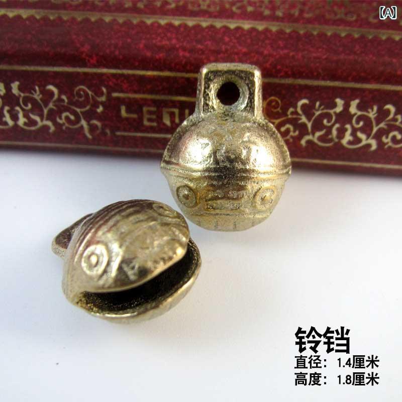 ワンちゃん　ペットグッズ 犬用 ベル ペット 猫用大 音量 タイガーヘッド 大型 中型 小型 真鍮製 首輪 飾り テディ 銅製