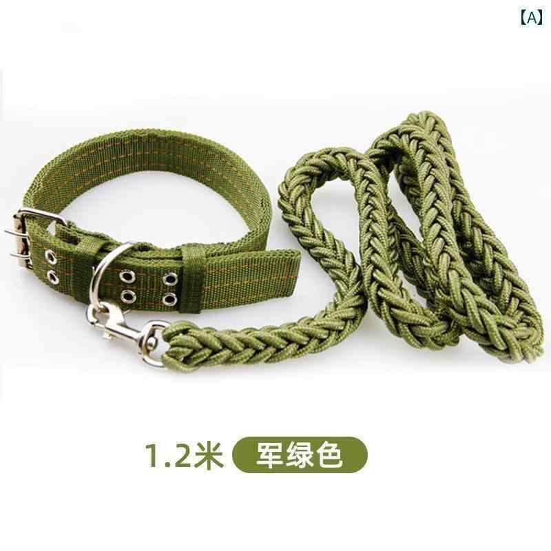 ワンちゃん　ペットグッズ 中型 犬 大型 犬用 牽引 ロープ ペット用 チェーン カラー ゴールデンレトリバー サモエド ハスキー 散歩 タイ