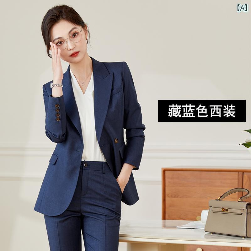 楽天サポートシェアグローバルシンプル 女性 スーツ 女性用 高級 スーツ 作業着 プロな 面接 有能な 職場の お姫様 スタイル ビジネス フォーマルウェア