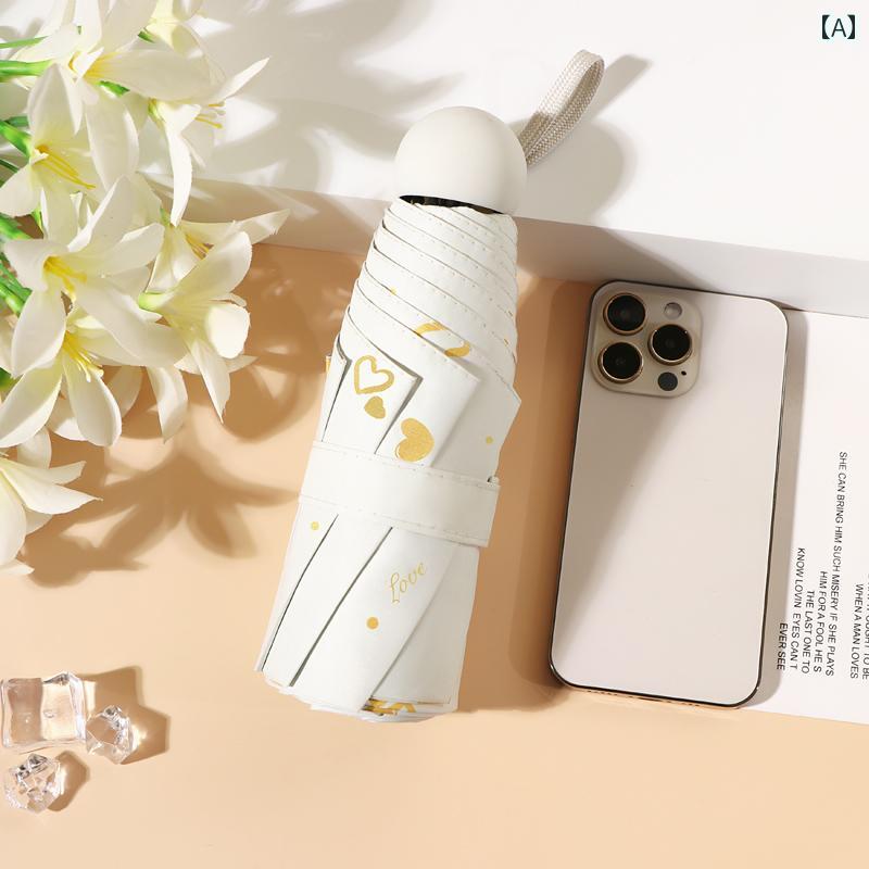 折り畳み式 傘 日焼け防止 UV カット カプセル 女子 学生向け 50 % 折りたたみ 傘 式 晴 雨 兼用 コンパクト 携帯 日傘