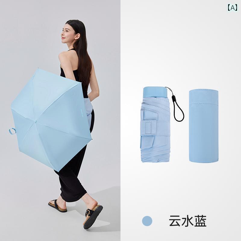 折り畳み式　傘 VVC アイス クリスタル ポケット パラソル 紫外線 防止 レディース 夏用 軽量 コンパク..