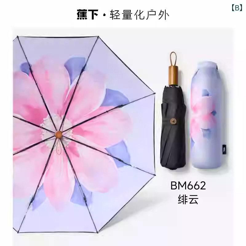 日傘 レディース 晴雨兼用 折りたたみ傘 遮光 遮熱 紫外線対策 UVカット 頑丈 二重構造 軽量 コンパクト おしゃれ シンプル レトロ 普段使い 通勤 通学 アウトドア お出かけ 旅行 外出用 日焼け防止 日除け 持ち運び便利 耐久性 撥水加工 雨傘 s-share-global-11136336 サポートシェアグローバル サンプル画像2