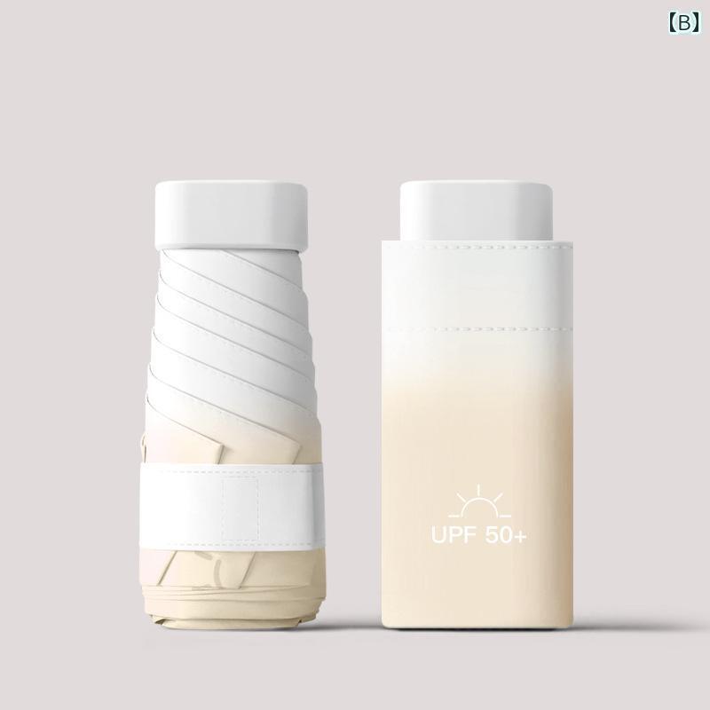 折り畳み式　傘 女性用 ミニ カード サン 傘 コンパクトで 持ち 運び 可能 晴れの 日にも 雨の 適し 紫..