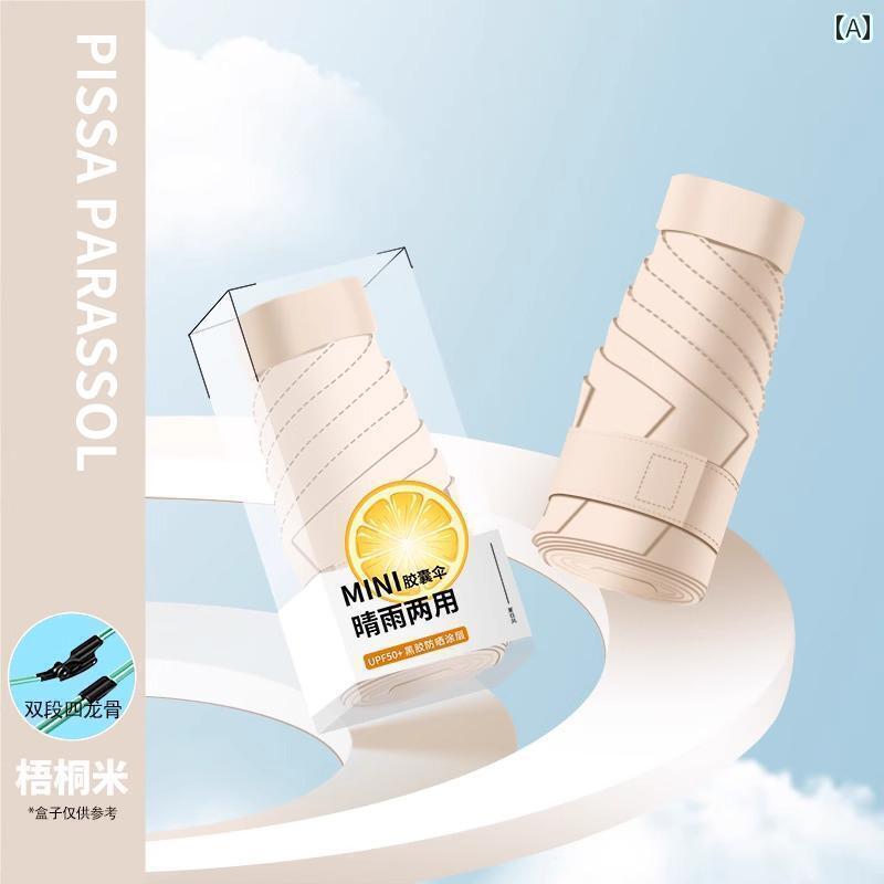 折り畳み式　傘 女性用 ミニ 日傘 60 % オフ UV カット コンパクト ポータブル サンシェード ポケット ..