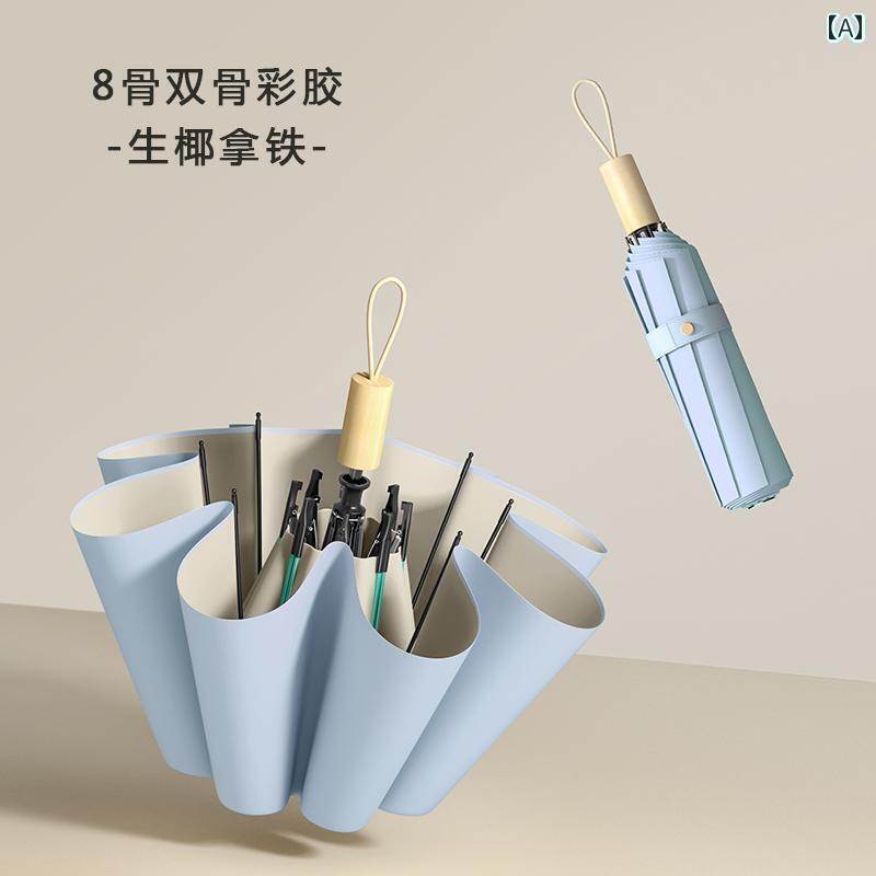 折り畳み式　傘 32本 骨 拡大 防風 サンシェード 日傘 日焼け防止 UV カット レディース 大型 折りたた..