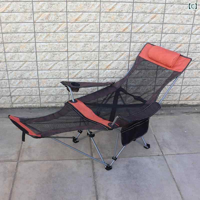 キャンプ 椅子 折りたたみ Nanluo 折りたたみ 式 リクライニングチェア ポータブル ランチ ブレイク フィッシング チェア 座ったり 横に なったり できる 二 重 目的 アウトドア用 スツール 背もたれ 付き