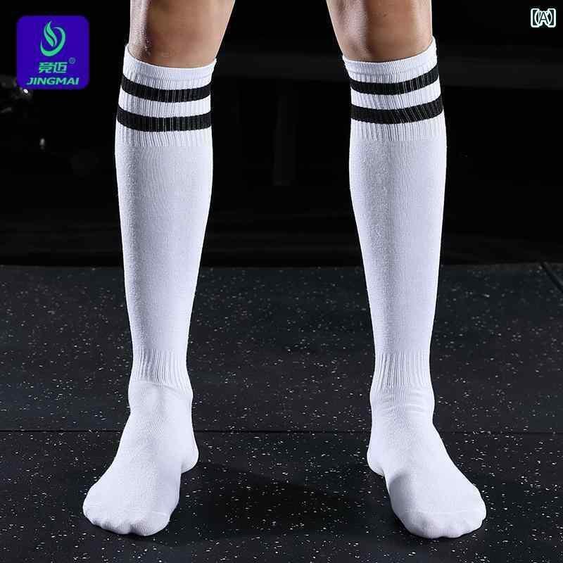 サッカー ソックス ジン マイ サッカー ソックス メンズ ロング チューブ ミドル スポーツ 厚手 タオル 底 オーバーニーソックス