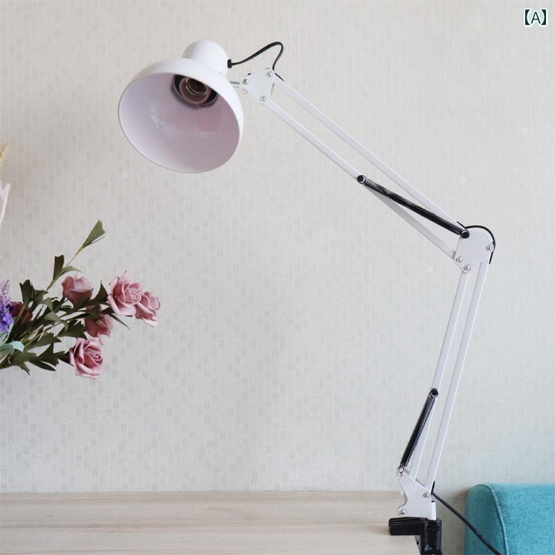 デスクランプ テーブルランプ ネイルアート 作業用 ランプ LED テーブル ロングアーム 折りたたみ 式 ..