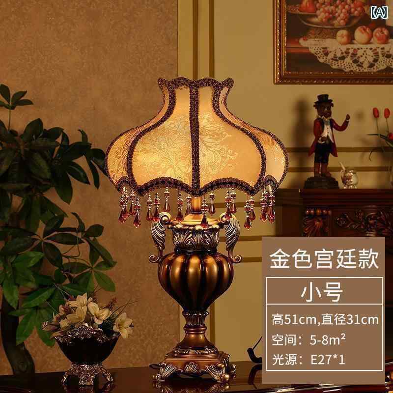 デスクランプ テーブルランプ の リビング ルーム テーブル ランプ ライト 高級 レトロ アメリカン クラシック ハイエンド 暖かい ロマンチックな ウェディング 部屋の 寝室の ベッド サイド