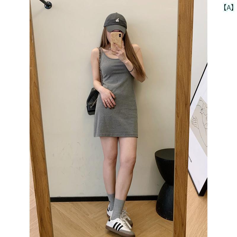 スリムフィット サスペンダードレス 曽月 板の スパイシー ココア サスペンダー スカートが カラー リ..