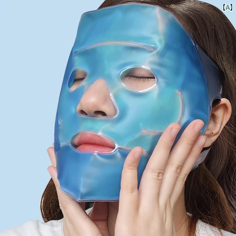 ネッククーラー アイスパック 冷却 アイス マスク パック 冷 湿布 アーティファクト 発熱 物理的な 冷却と 浮腫 顔 額 全体に 使用