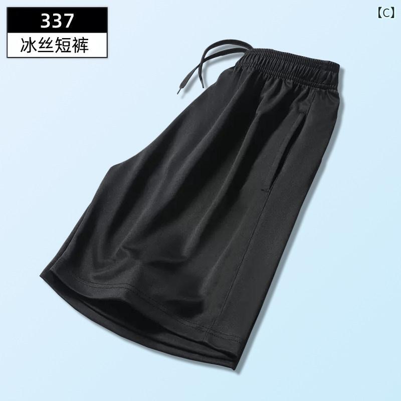 バスケットボール ウェア メンズ メンズ 夏用 スポーツ ショーツ 薄手 冷感 ランニ...