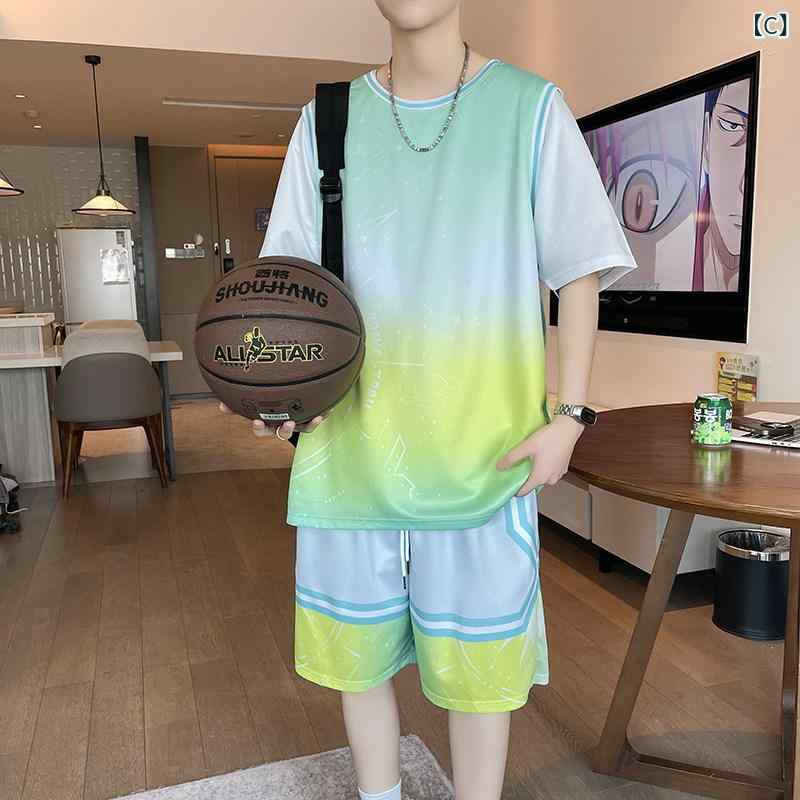 バスケットボール ウェア メンズ 男の子と 大きい 子供の スポーツ スーツ 中学生...