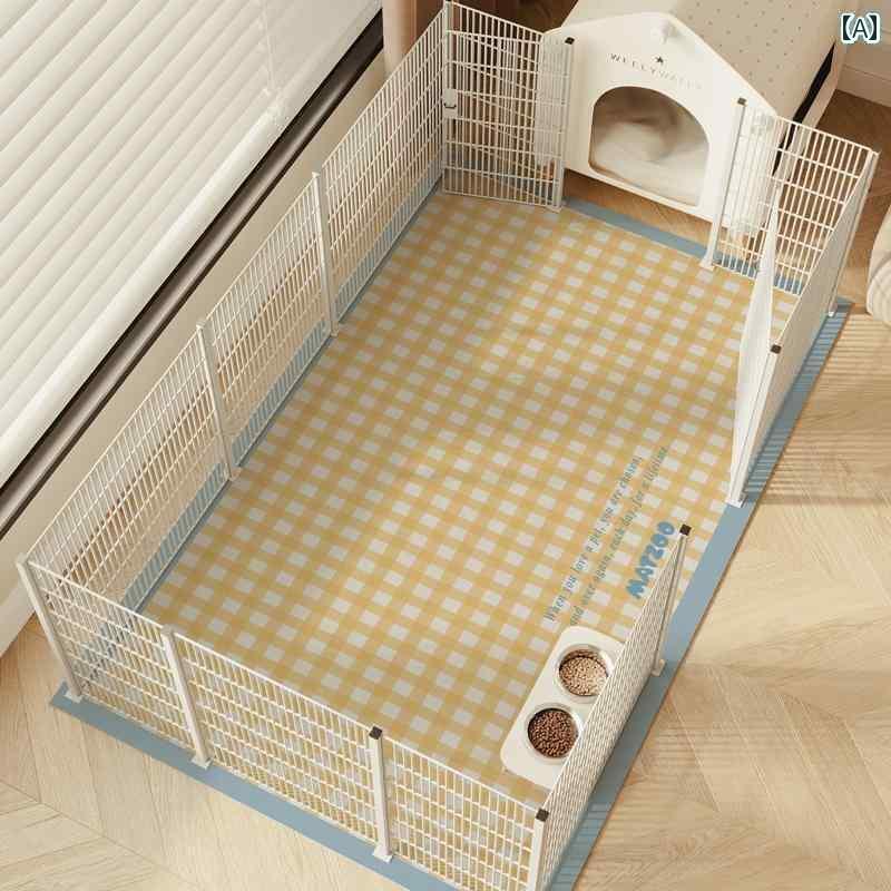 ペット用マット MATSOO 猫と 犬用 レザー 防水 防 尿 フロア マット ペット 専用 フェンス 断熱不 凍 ..