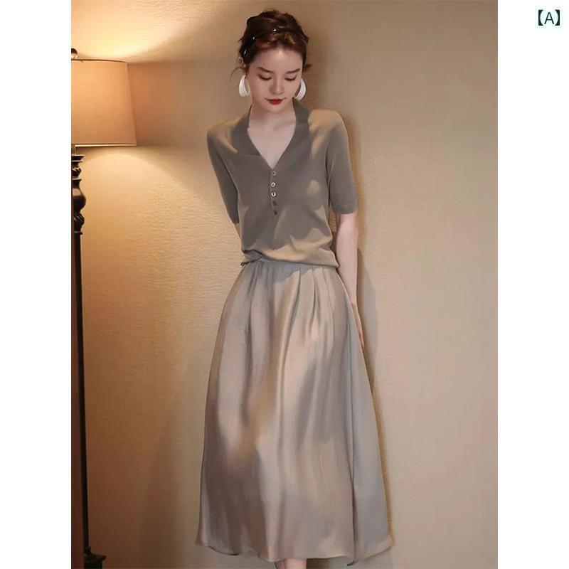 パンツドレス レディース アウトレット カウンター ハーフ 丈 スカート レディース ドレープ ライト ハ..