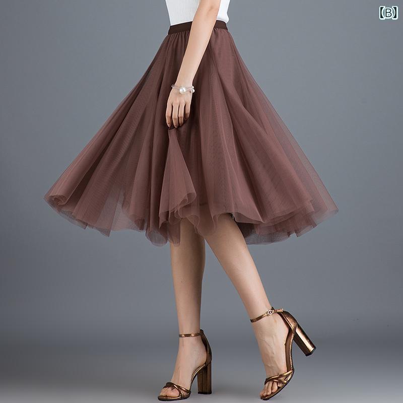 パンツドレス レディース 小柄な 女の子 メッシュ スカート パープルの aライン フェアリー ビッグ スイング ダンス スリム ロング スクエアダンス