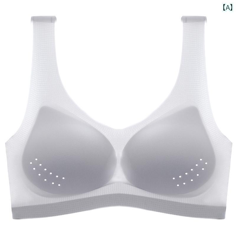 インナー 女性用 シームレス バック 下着 2025夏 薄型 冷感 ビッグ チェスト スモール ベスト ブラ
