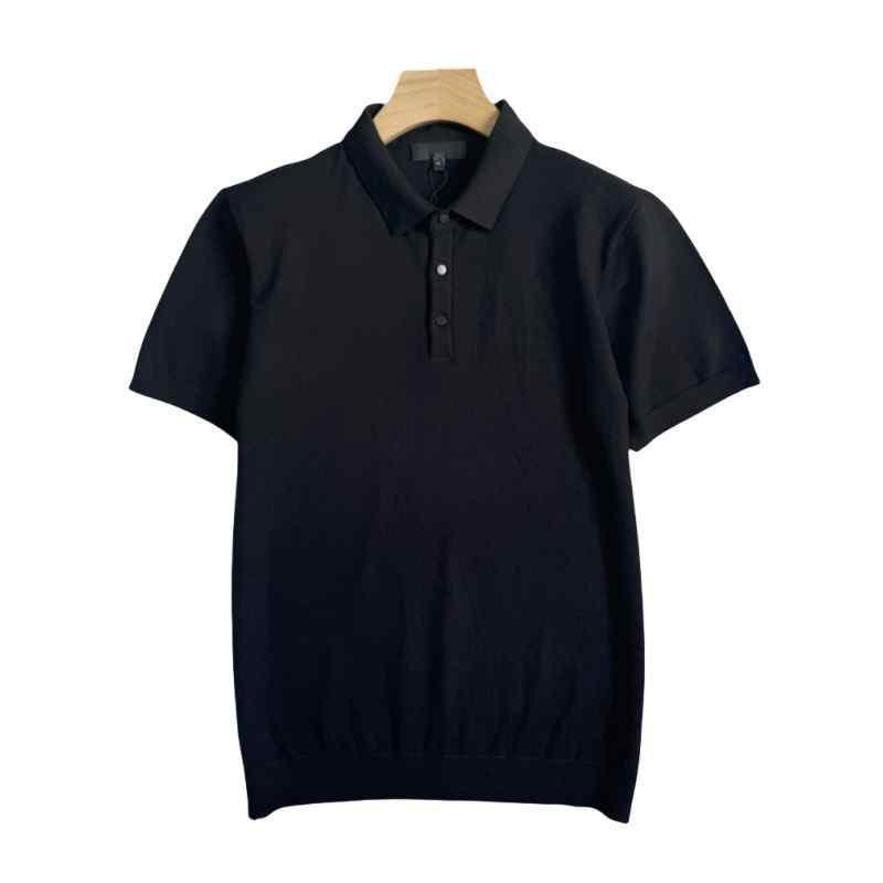 レディースポロシャツ Niuniuの 夏の レディース TH シンプル POLO カラー 万能 クラシック オールド マネー スタイル ニット セーター 半袖 シャツ 8458