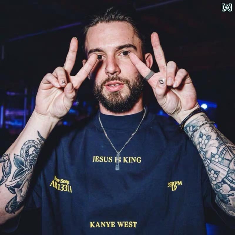 カッコイイ Tシャツ DONDA KANYE カニエ アルバム スローガン 半袖 CPFM LIVE ストリート ラウンドネッ..