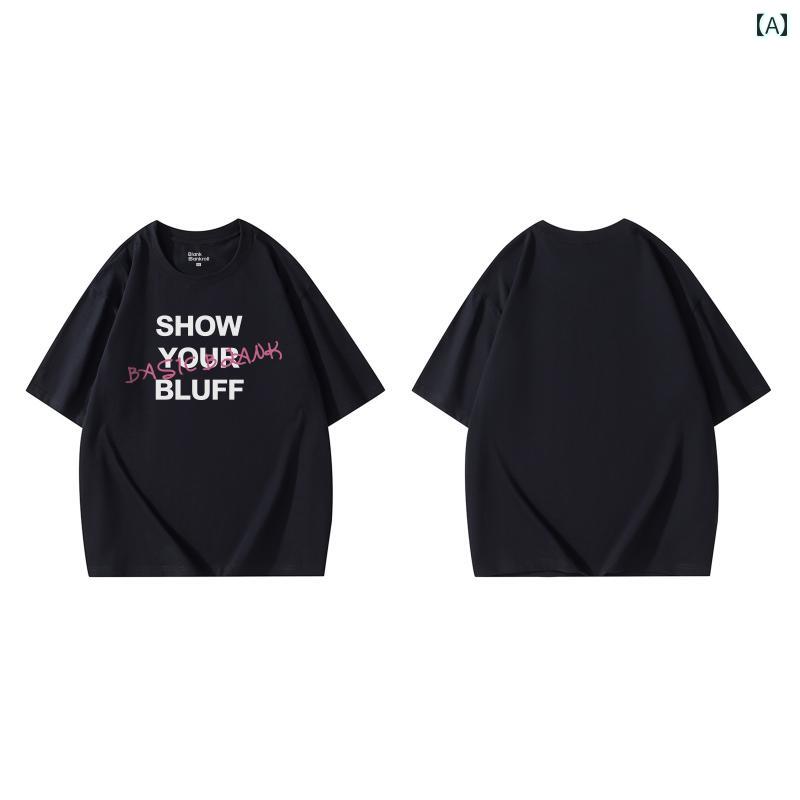 カッコイイ Tシャツ Bulan テキサス ホールデム Tシャツ プリント ブラック メンズ ヘビー コットン アメリカン レトロ 半袖 服