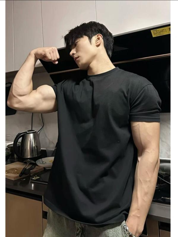 Tシャツ 男性用 半袖 メンズ クルーネック 無地 ビッグシルエット ヘビーウェイト ...